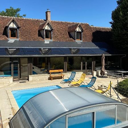 La Charmeraie : Gite De Charme, Piscine Et Spa Thésée Exterior foto